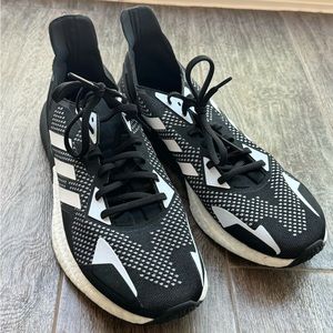 adidas X9000L3 'Black White' running shoes, size 12, good condition